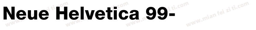 Neue Helvetica 99字体转换